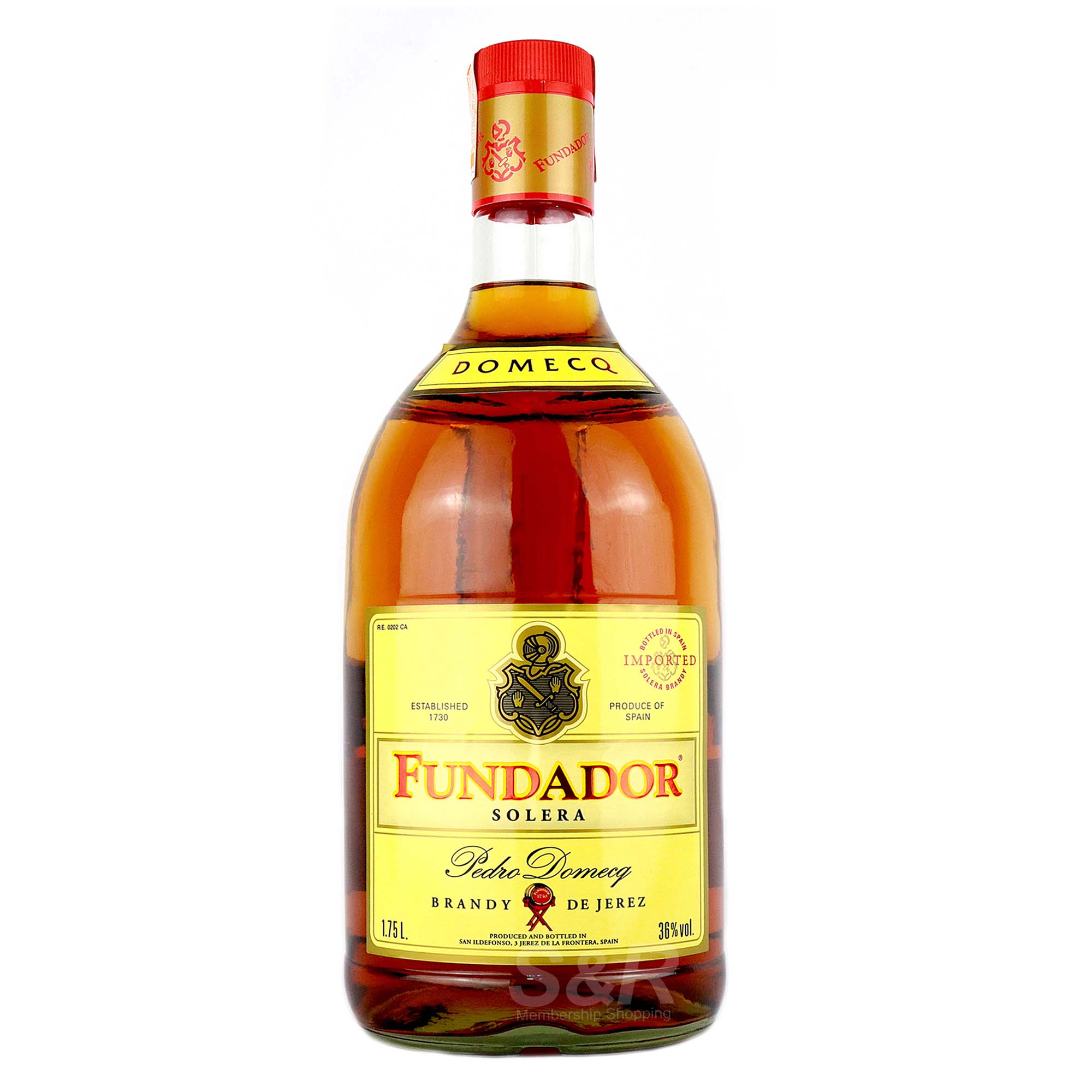 Fundador Solera Pedro Domecq Brandy 1.75L